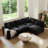 95.4'' Upholstered Sofa, Cloud Couch Modular Sectional Sofa Couch for Living Room Bedroom-1418789713
