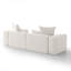 Canapé modulaire rembourré en velours côtelé 2 pièces Boneless - entièrement comprimé, aucun assemblage requis-480148774