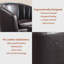 Fauteuil demi-tonneau en cuir avec repose-pieds Pu