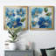 «Flowering Blues I», peinture sur toile 2 pièces-1295212471-1295212424