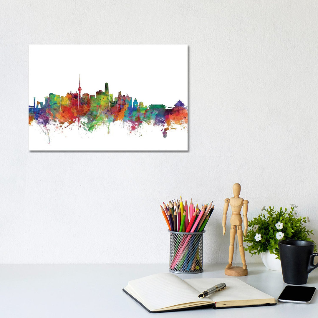 Beijing, China Skyline by Michael Tompsett - Wrapped Canvas Gallery-Wrapped Canvas Giclée
