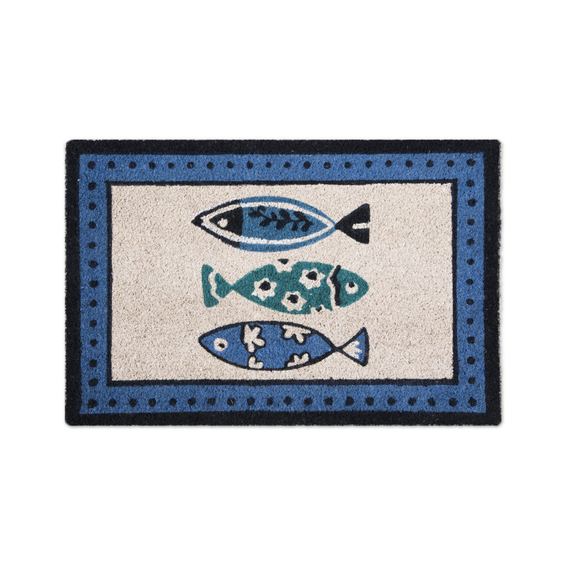 Ocean Non-Slip Outdoor Doormat