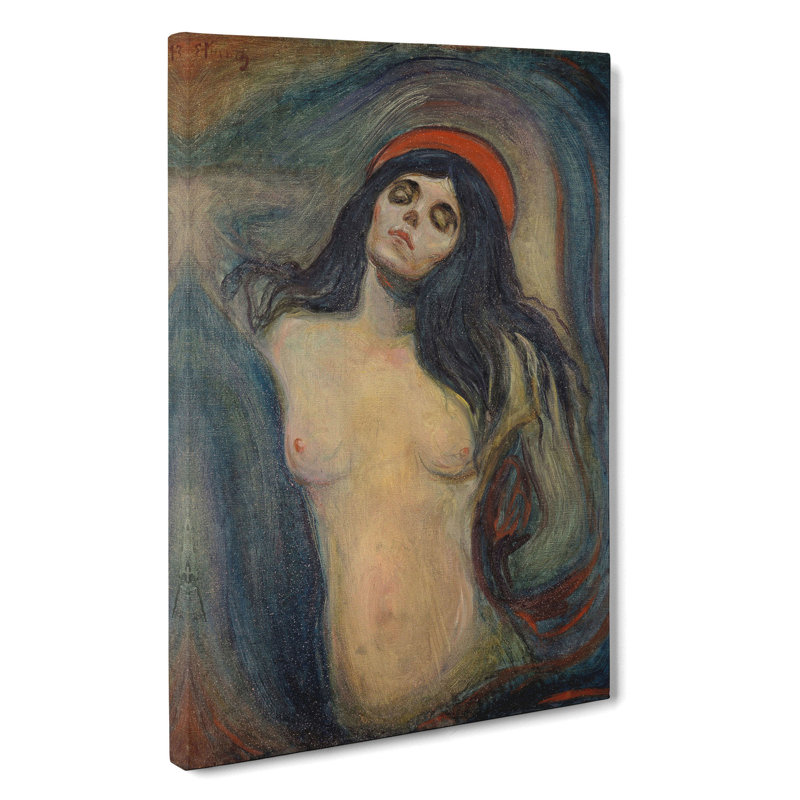 Madonna Vol.2 by Edvard Munch - Wrapped Canvas Painting, 50cm H x 35cm W x 3cm D