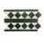White/Dark Green
