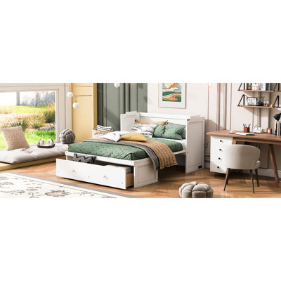 Queen Bed In Gray With And Abundant Drawer Functionality Progression Ample Pursuit