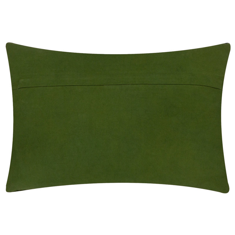 Raoul Abstract Green Rectangular Cushion Cover