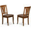 Chaises de salle à manger Avon - Ensemble de 2 chaises rembourrées en tissu de lin, brun selle-1727532287-1727640345
