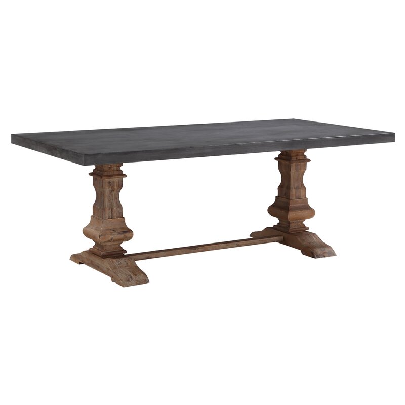 One Allium Way® Carlyn Solid Wood Base Dining Table & Reviews | Wayfair