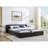 Upholstered Bed Frame with Thick Fabric-898788867