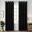 Grommet Top Blackout Room Darkening Curtains, Solid Thermal Insulated Polyester Window Curtain Set, 2 Panels-264609302-264609299-259254592