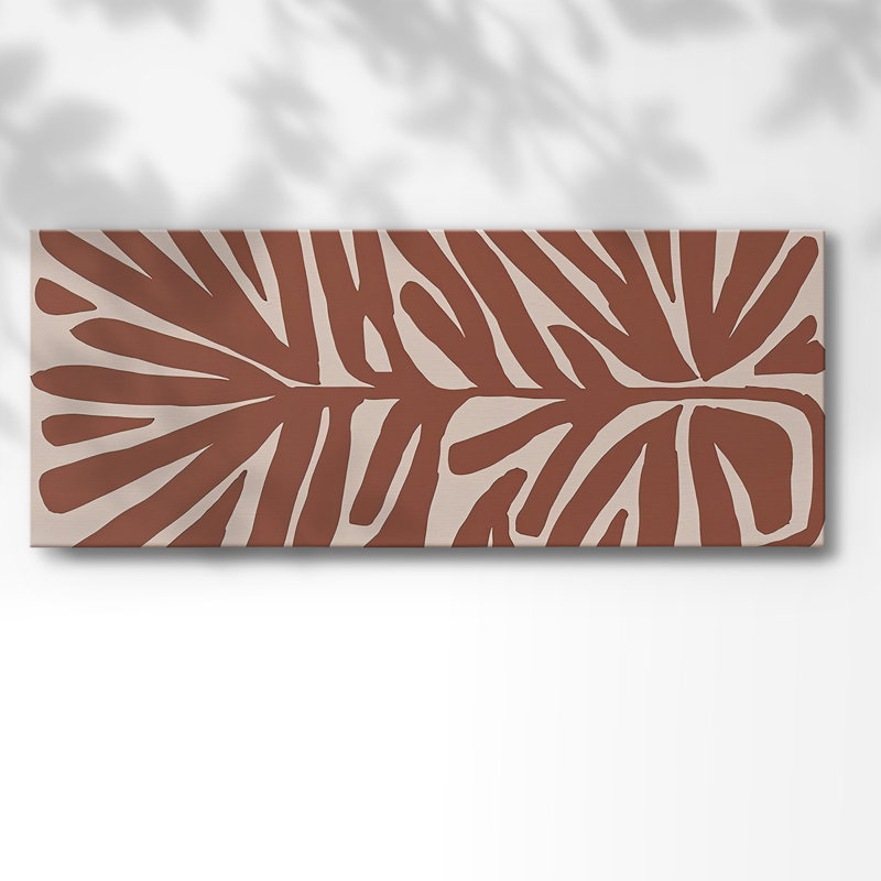 «Terra Cotta Block Palms IV», reproduction sur toile, H 24 po x l 60 po x P 1,5 po