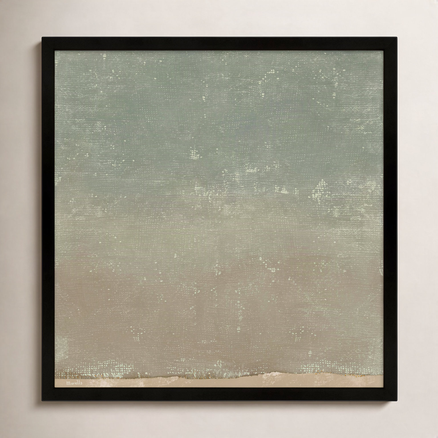 Pond 2 by Marco Marella for Studio M - Framed Wall Art, 24" H x 24" W, Canvas, White