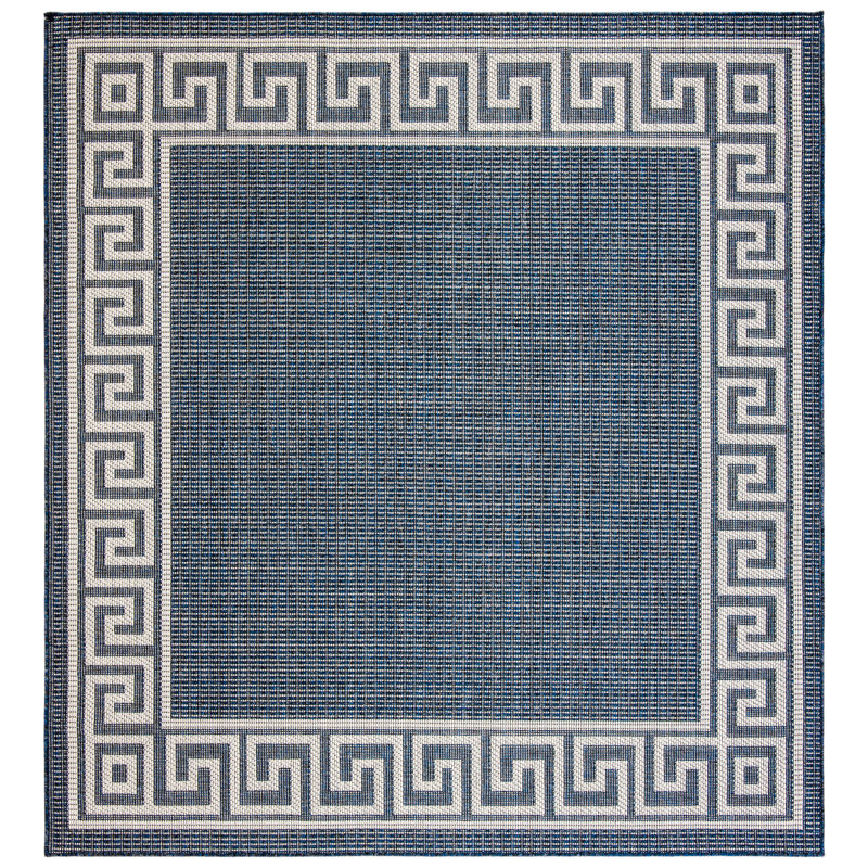 Brympton Performance Machine Washable Geometric Indoor/Outdoor Area Rug, Square 5'3"