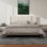 Structure de lit plateforme tapissier avec oreilles