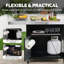 Chariot de cuisine d'extérieur avec plateau en acier inoxydable, très grand 1620 pieds carrés FEASTO Po Table de préparation pour barbecue avec tablettes latérales pliables, armoire de rangement, tiroir et roulettes, îlot de cuisine extérieur pour patio et barbecue