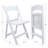 White Resin Folding Chair With Cushion & Backrest,700lb Weight Capacity Event Chair,indoor/outdoor Lightweight Foldable Chair For Meeting Room/party/hotel/garden
