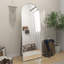 Miroir sur pied arqué pleine longueur 64 po x 21 po avec support, argent-1711709253