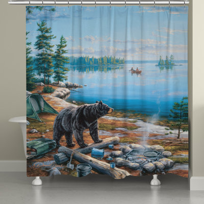 Fransen Bear Lake Shower Curtain