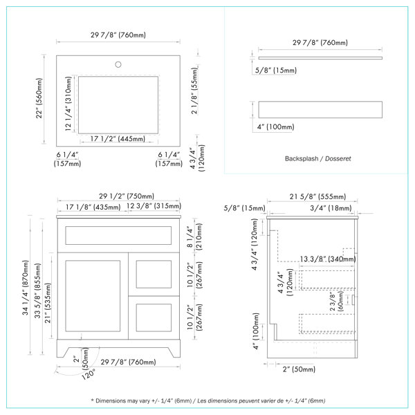 Dimensions du produit