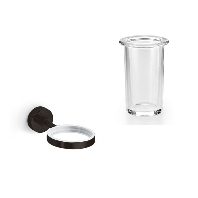Support et gobelet Baketo, Verre transparent