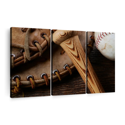 «Old Baseball Stuff» sur toile