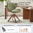 Bartell Modern Swivel Office Chair with Bentwood Design-1490380610