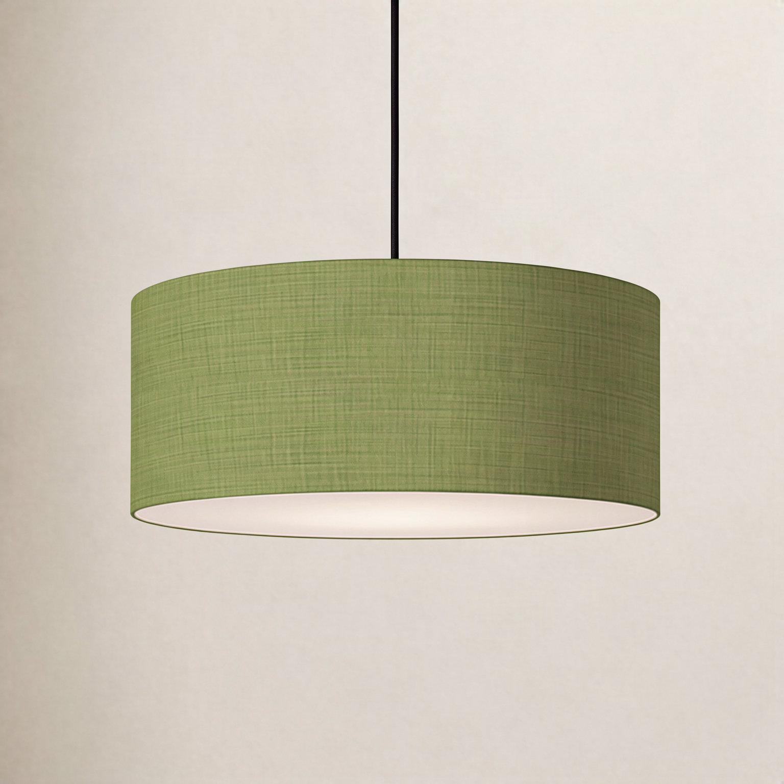 Pendant Kit Stretch Linen Single Pendant, Avocado