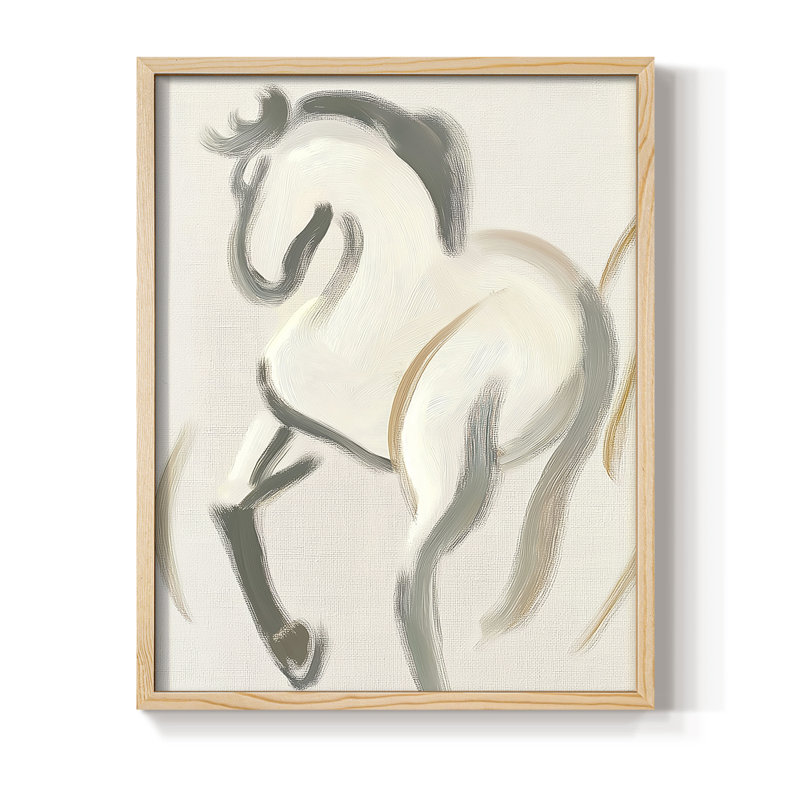 ANIMALS Series CCCLXXII Framed Print - Solid Wood, H 11 po x l 9 po