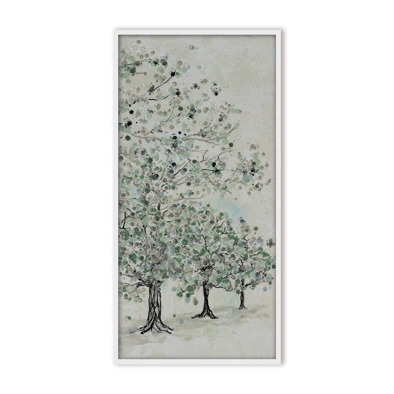 Nature Inspired "Dappled Canopy" Canvas Wall Art By , 48" H x 24" W, Framed Print, Beige