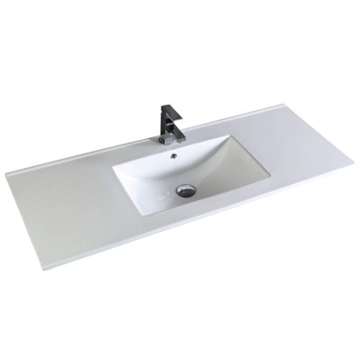 Plateau de meuble-lavabo simple 48 po avec évier Frameport
