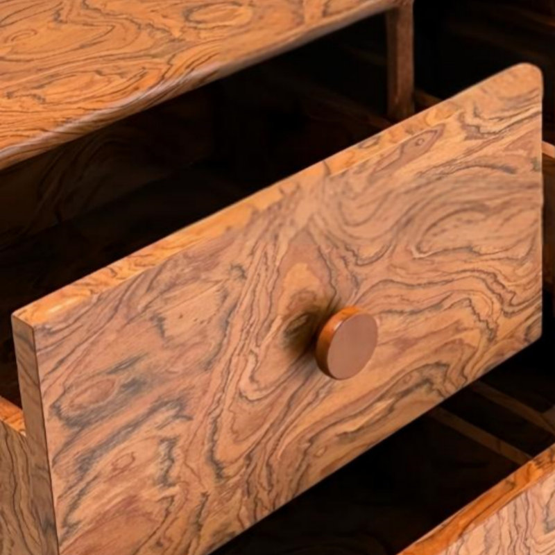 Buffet à tiroirs rétro, H 33,46 po x l 70,87 po x P 15,75 po