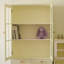Bibliothèque en verre de style crème