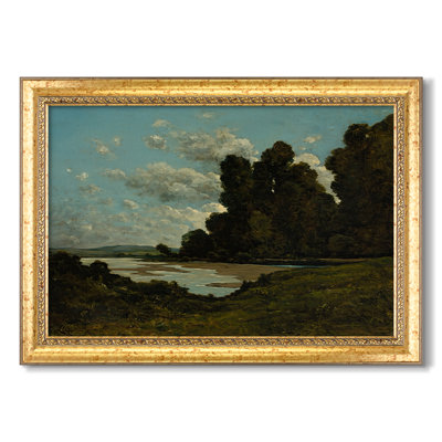 La rivière à Nevers, 1901 - Henri Harpignies - Toile encadrée sur mesure
