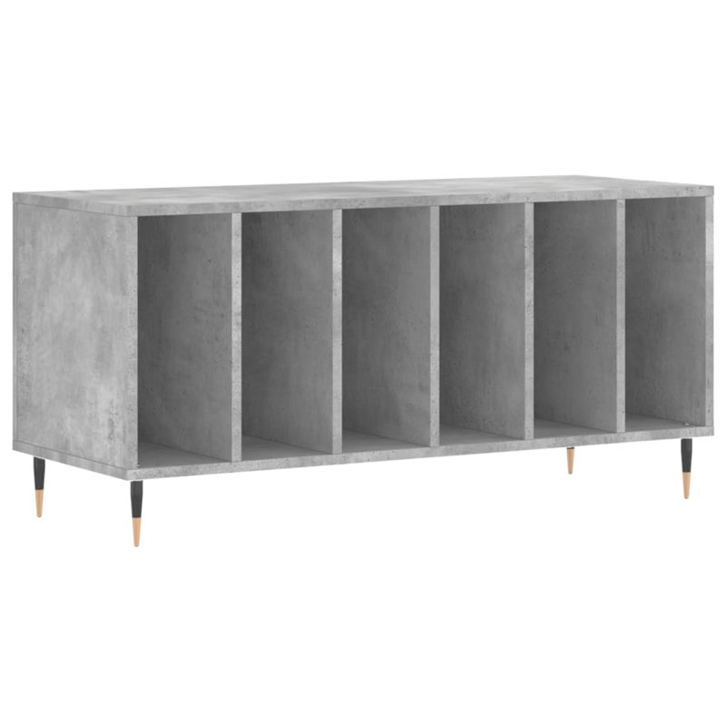 48cm H Media Shelves, Concrete Grey