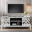 Portes miroir Robson, tablettes ouvertes et 2 armoires