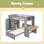 Lit mezzanine simple avec lit autonome, tablettes, bureau et garde-robe-17992804-17992806
