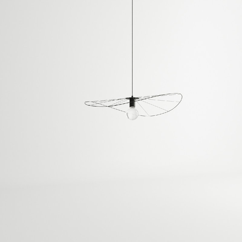 Alissone 1 - Light Black Geometric Pendant, 150cm H x 70cm W x 70cm D