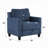 Royi Accent Chair, Track Armrest, Fabric Seat W Tufted Backrest-112302856