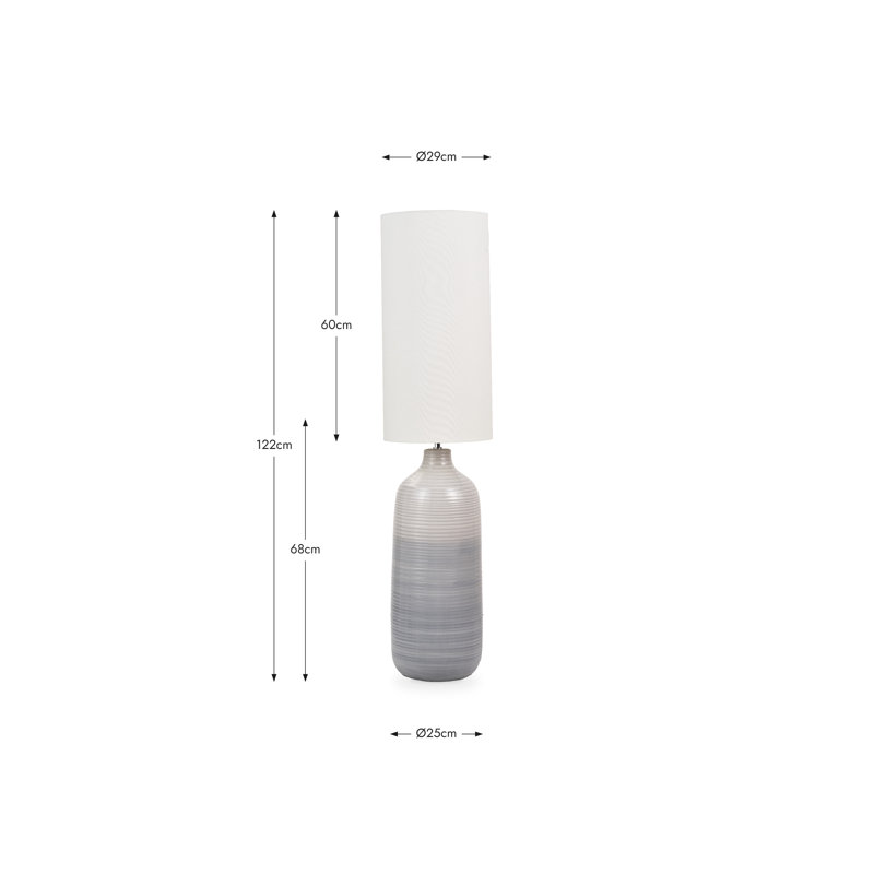 122cm Gloss Traditional Floor Lamp