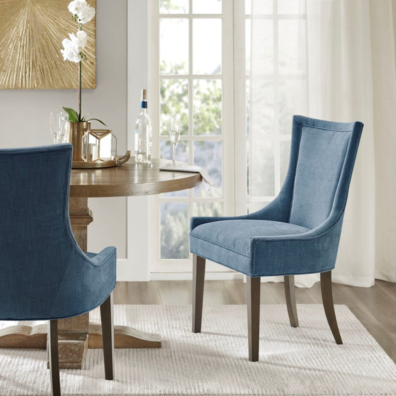 Chaise de salle à manger (ensemble de 2), Bleu