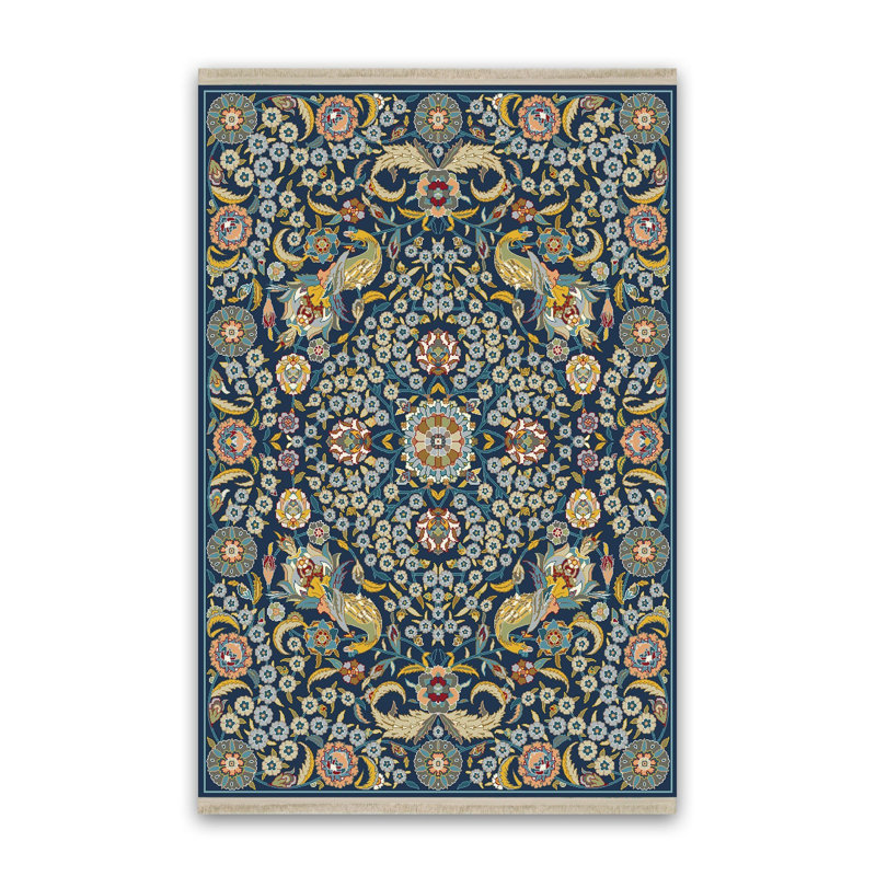 Tapis imprimé rétro vert, Tapis de couloir 3 pi 3 po x 9 pi 10 po