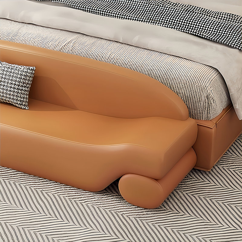 Canapé Damarria, H 23,62 po x l 59,05 po x P 19,68 po, Orange