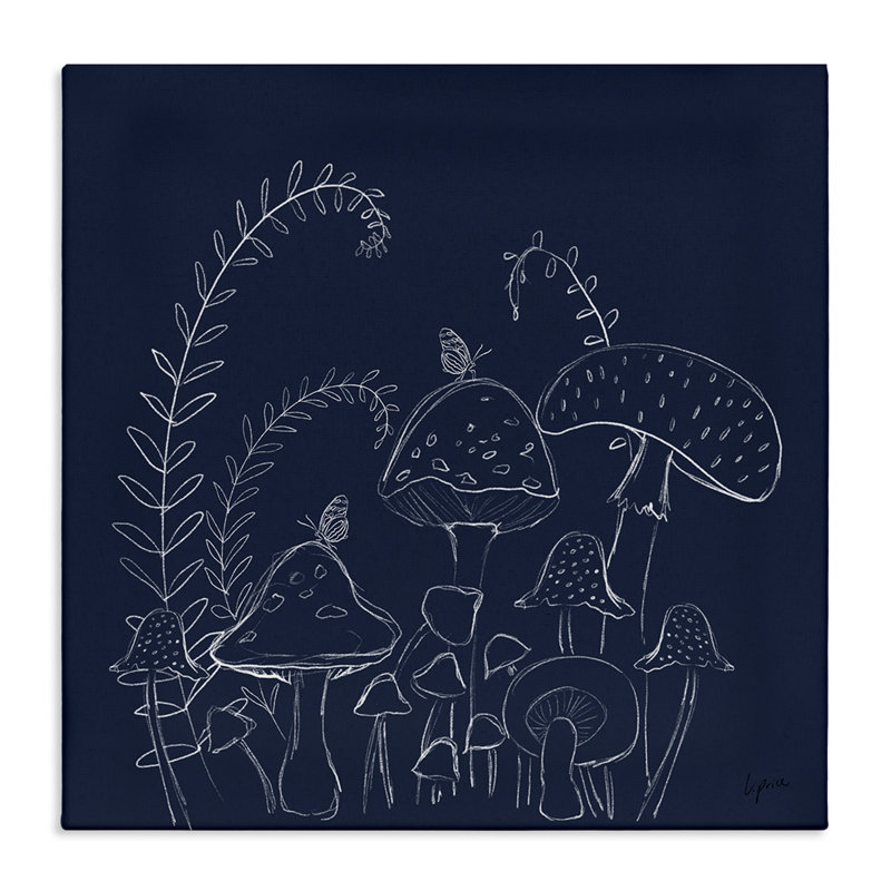 «Happy Mushroom Garden» par Lucille Price, H 17 po x l 17 po