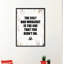 «The Only Bad Work Out is the One That You Did Don't Do», reproduction d'art textuel sur toile encadrée-29514080