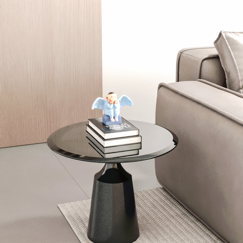 Plateau de table rond en verre trempé - Diamètre, verre de remplacement biseauté de 1/2 po d'épaisseur