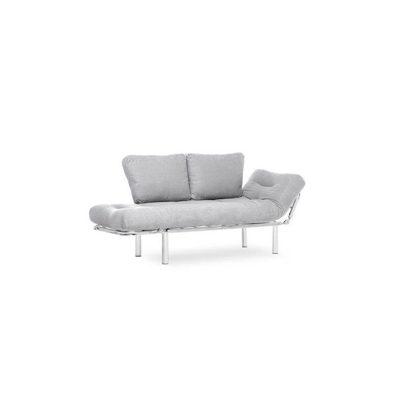 61'' Upholstered Convertible Sofa, Grey