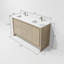 Ensemble de meuble-lavabo double l 60 po x P 20 po Lafarre-1016465249-1016465254