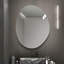 Miroir mural asymétrique pour salle de bain