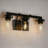 3-Light Black Vanity Light