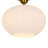 1-Light Ribbed Glass Semi-Flush Mount Ceiling Light